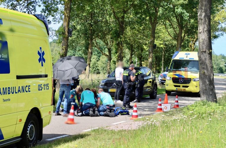 Gewonde bij ongeval op fietspad tussen Oldenzaal en Losser