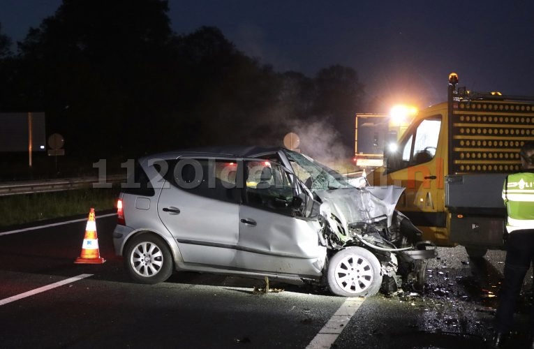 Automobilist knalt op pijlwagen A1 tussen Hengelo en Oldenzaal