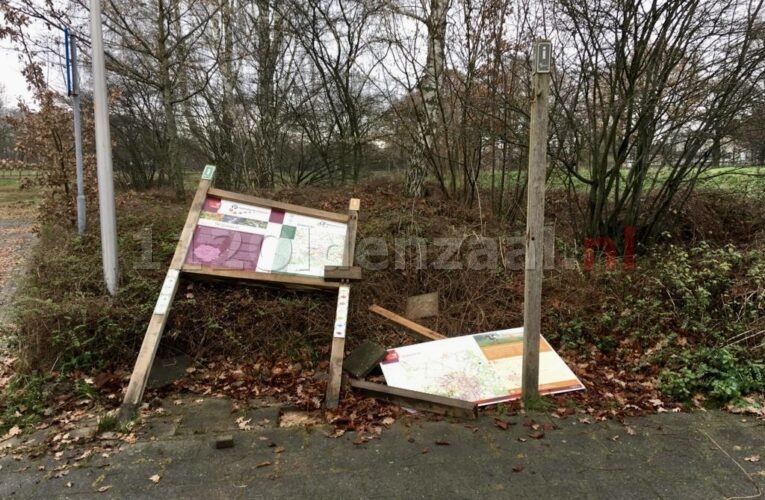 Vandalen laten spoor van vernieling achter in Oldenzaal