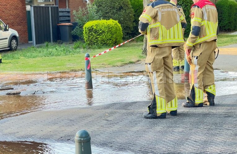 Minder of geen waterdruk door leidingbreuk Anjerstraat Oldenzaal