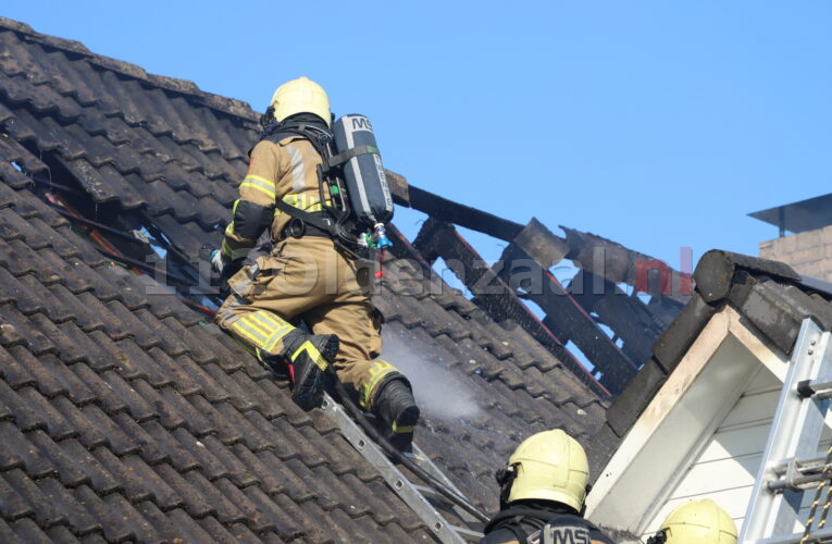 VIDEO: Grote uitslaande woningbrand in Oldenzaal; woning onbewoonbaar