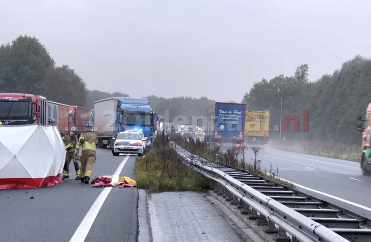 Opnieuw dode bij ernstige aanrijding met vrachtwagen op de A1 bij De Lutte