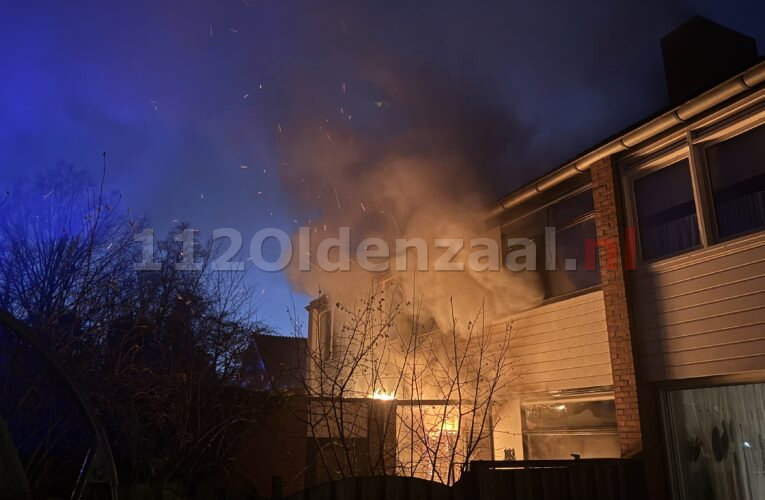 UPDATE: Woning in Oldenzaal onbewoonbaar na uitslaande brand